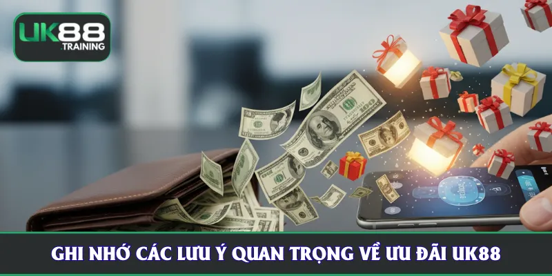 Ghi nhớ các lưu ý quan trọng về ưu đãi UK88