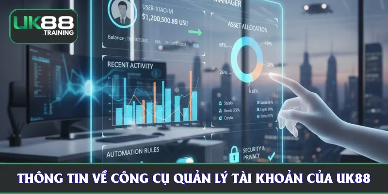Thông tin về công cụ quản lý tài khoản và giao dịch của UK88