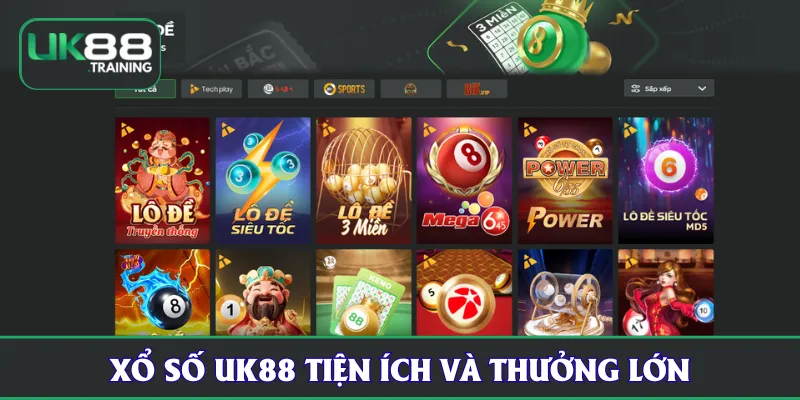 Sảnh Techplay tại Xổ Số UK88
